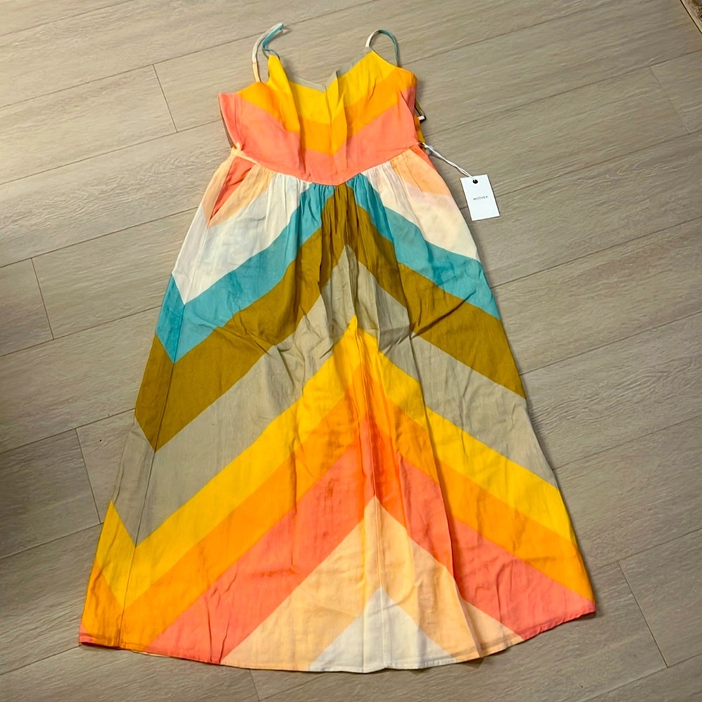 Mother dress - new with tags - cute combination of colors - cotton (small)